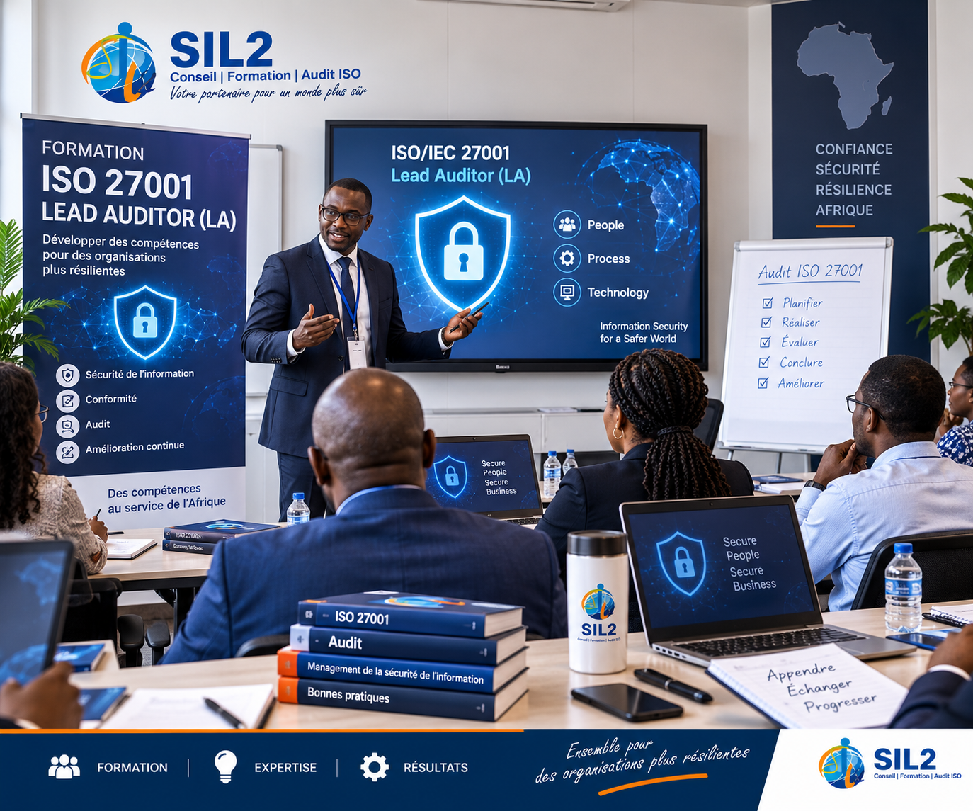 Formation ISO 27001 LA – Devenez Lead Auditor ISO/IEC 27001:2022 pour obtenir une opportunité à l&rsquo;International.